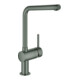 Grohe Minta Mitigeur évier monocommande hd graphite brossé, bec en L pivotant-1