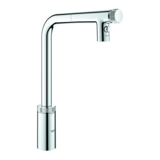 Grohe Minta SmartControl Mitigeur évier mono-commande 31889 bec Laminara chromé