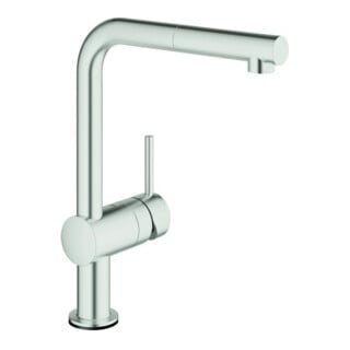 Grohe Minta Touch Mitigeur évier tactile superélevé, électrique, bec mousseur extractible