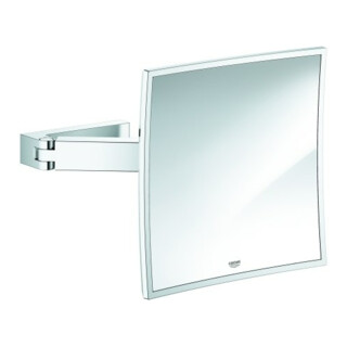 Grohe Miroir cosmétique Selection Cube grossissement x3, chromé, montage mural