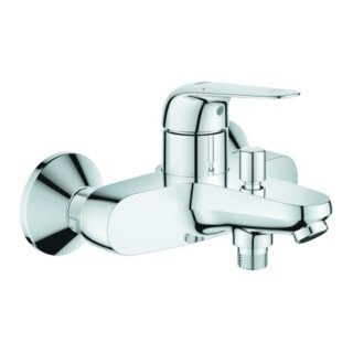 Grohe Mitigeur baignoire mono-commande Euroeco 1/2", montage mural, chrome