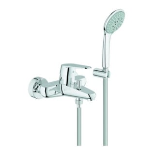 Grohe Mitigeur bain monocommande Eurodisc Cosmopolitan chrome, avec garniture de douche