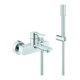 Grohe Mitigeur bain monocommande Lineare chrome, avec ensemble douche, montage mural-1