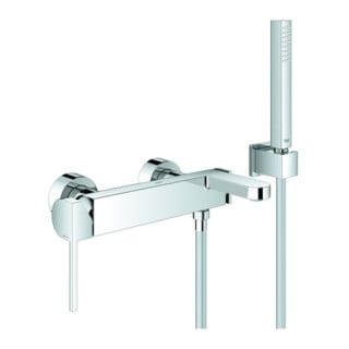 Grohe Mitigeur bain monocommande PLUS chrome, avec garniture, régulateur laminaire, AP