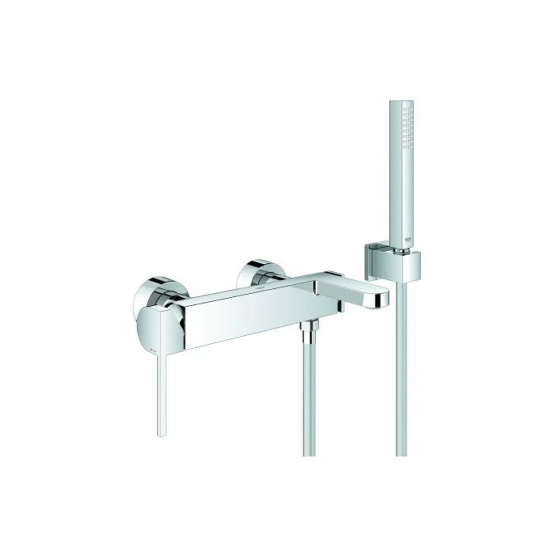 Grohe Mitigeur bain monocommande PLUS chrome, avec garniture, régulateur laminaire, AP