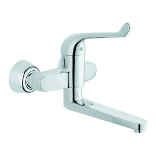 Grohe Mitigeur de lavabo Euroeco Special chromé, bec 25,6 cm, mono-commande sécurité