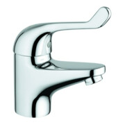 Grohe Mitigeur de sécurité monocommande Euroeco Special pour lavabo, chrome, corps lisse, avec limiteur de température