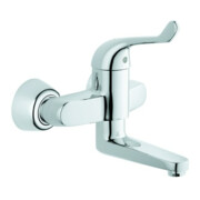 Grohe Mitigeur de sécurité monocommande pour lavabo Euroeco Special chrome, saillie 19,7 cm