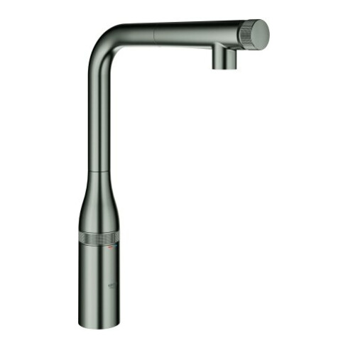 Grohe Mitigeur évier Essence SmartC graphite HD, douchette extractible