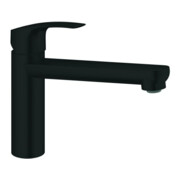 Grohe Mitigeur évier Eurosmart 1/2", bec moyen, noir mat