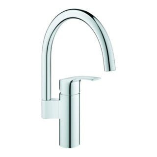 Grohe Mitigeur évier Eurosmart chrome, bec haut pivotant