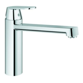 Grohe Mitigeur évier Eurosmart Cosmopolitan chrome, basse pression, bec moyen hauteur