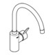 Grohe Mitigeur évier Eurostyle C 1/2", bec haut, EcoJoy 5,7 l/m mousseur, chrome-3