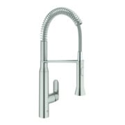 Grohe Mitigeur évier K7 supersteel, douchette professionnelle extractible