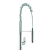 Grohe Mitigeur évier K7 supersteel, douchette professionnelle extractible-1