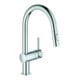 Grohe Mitigeur évier Minta 1/2", bec C, douchette extractible, chrome-1