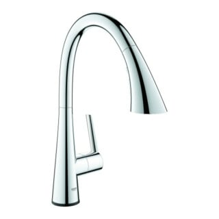 Grohe Mitigeur évier Zedra SmartC chromé, bec extractible, électrique, batterie