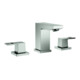 Grohe Mitigeur lavabo 3 trous Eurocube 1/2", avec garniture de vidage, supersteel-1