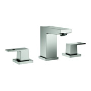 Grohe Mitigeur lavabo 3 trous Eurocube 1/2", avec garniture de vidage, supersteel
