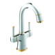 Grohe Mitigeur lavabo à deux poignées Grandera 1/2", taille L, chrome/or-1