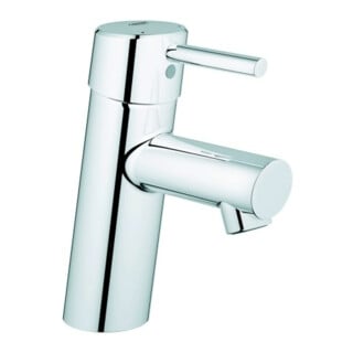 Grohe Mitigeur lavabo Concetto 1/2", S, avec limiteur de température, corps lisse, chrome