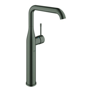 Grohe Mitigeur lavabo Essence 1/2", XL, chrome brillant, bec haut, poignée gris mat