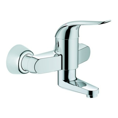 Grohe Mitigeur lavabo Euroeco Special chrome, bec 15,7 cm, avec limiteur de température