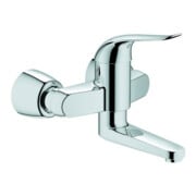Grohe Mitigeur lavabo Euroeco Special chrome, bec 21,4 cm, raccords en S démontables
