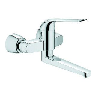 Grohe Mitigeur lavabo Euroeco Special chrome, bec 27,4 cm, limiteur de température