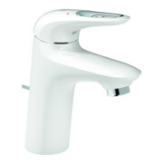 Grohe Mitigeur lavabo Eurostyle 1/2", S, avec vidage, levier ouvert, avec flexibles, blanc