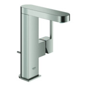 Grohe Mitigeur lavabo mono-commande PLUS 1/2", taille M, garniture de vidage, supersteel