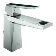 Grohe Mitigeur lavabo monocommande Allure Brilliant P. Coll. 1/2", taille M, inserts Gr. m, supersteel