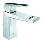 Grohe Mitigeur lavabo monocommande Allure Brilliant P. Coll. 1/2", taille M, poignée avec inserts, chrome