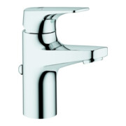 Grohe Mitigeur lavabo monocommande BauFlow S, chrome, avec tablette en plastique, limiteur de température