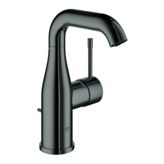 Grohe Mitigeur lavabo monocommande Essence hd graphite, taille M, avec garniture de vidage