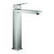 Grohe Mitigeur lavabo monocommande Eurocube acier inox, XL, corps lisse, pour vasque libre-1