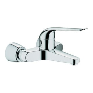 Grohe Mitigeur lavabo monocommande Euroeco Special chromé, bec 22,1 cm, raccords en S démontables