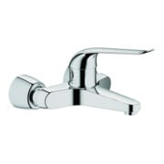 Grohe Mitigeur lavabo monocommande Euroeco Special chromé, bec 22,1 cm, raccords en S démontables