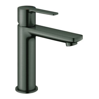 Grohe Mitigeur lavabo monocommande Lineare 1/2", S, poignée lisse, vidage pop-up, graphite mat