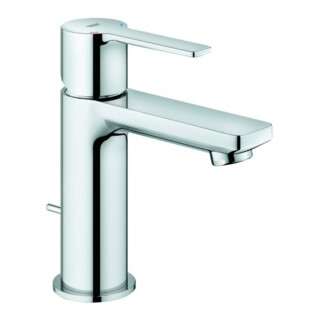 Grohe Mitigeur lavabo monocommande Lineare 1/2", taille XS, garniture de vidage, chrome