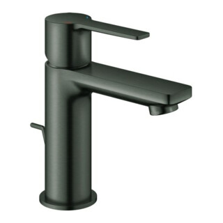 Grohe Mitigeur lavabo monocommande Lineare 1/2", taille XS, garniture vidage, graphite mat