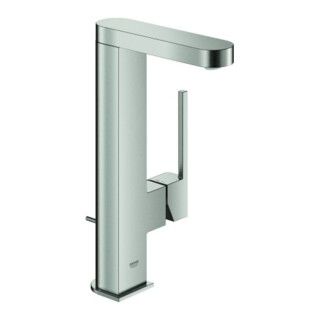 Grohe Mitigeur lavabo monocommande PLUS 1/2", L, bec extractible, garniture vidage, supersteel