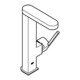 Grohe Mitigeur lavabo monocommande PLUS 1/2", L, bec fixe, vidage extractible, vidage poussoir, c-3