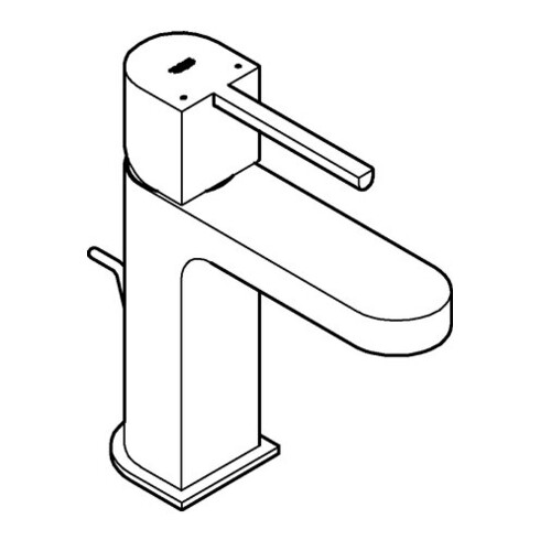 Grohe Mitigeur lavabo monocommande PLUS 1/2", taille S, garniture de vidage, chrome