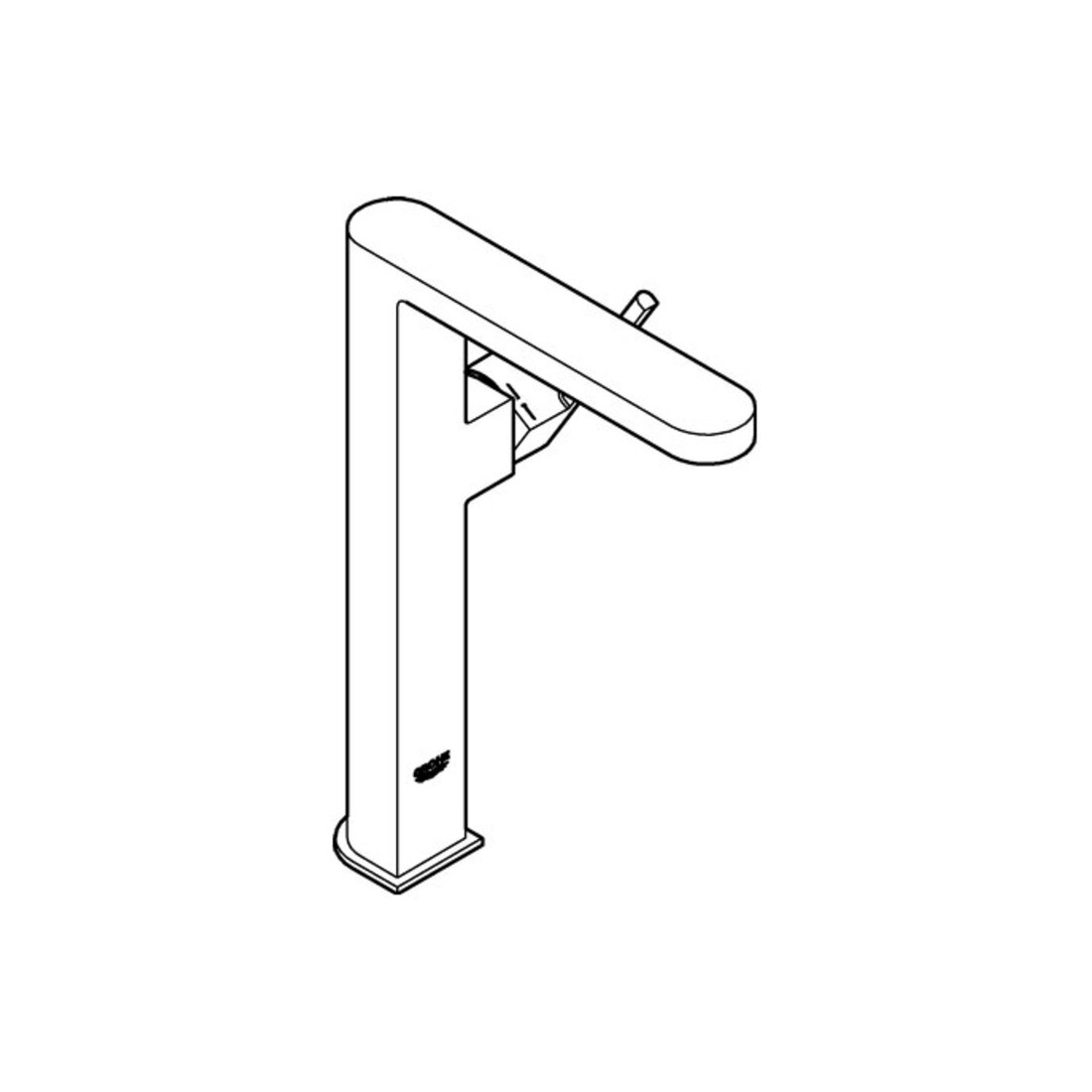 Grohe Mitigeur lavabo monocommande PLUS XL, corps lisse, pour vasque libre, chrome