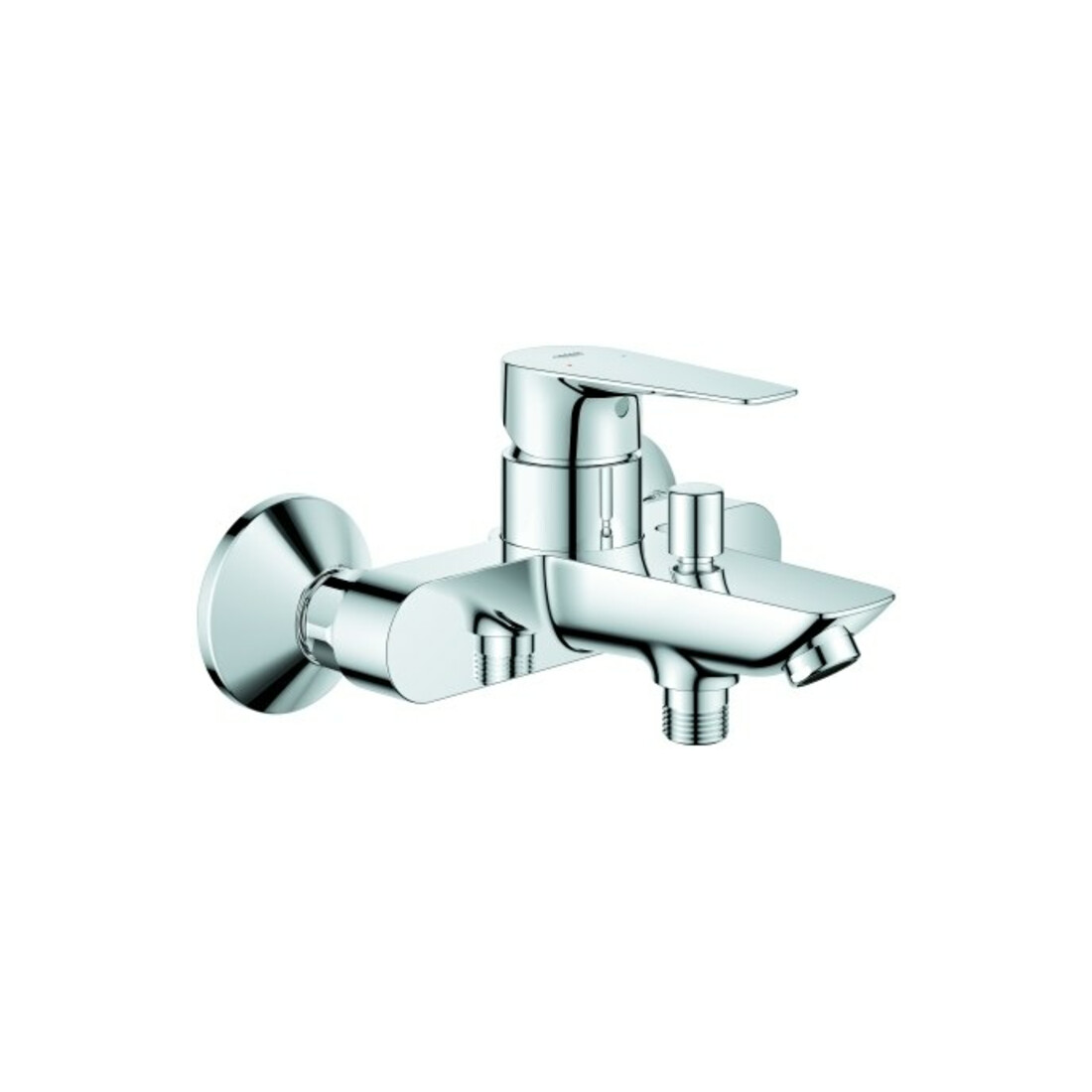 Grohe Mitigeur monocommande baignoire BauEdge 1/2", montage mural, chrome