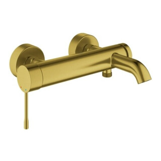 Grohe Mitigeur monocommande baignoire Essence 1/2", montage mural, cool sunrise brossé
