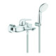Grohe Mitigeur monocommande baignoire Eurostyle chrome, levier métal, montage mural-1