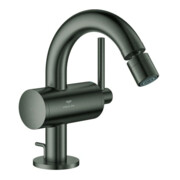 Grohe Mitigeur monocommande bidet Atrio 1/2", garniture vidage, graphite dur brossé