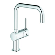 Grohe Mitigeur monocommande d'évier Minta 1/2", bec en U, chrome
